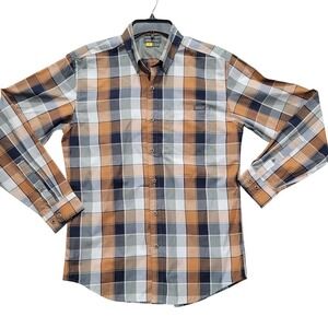 Eddie Bauer Mens Plaid Button Down‎ Long Sleeve Classic Fit Shirt